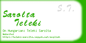 sarolta teleki business card